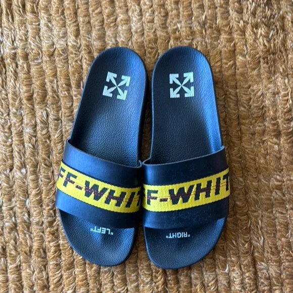 Off-White | Shoes | Offwhite Black And Yellow Slides | Poshmark display picture 2